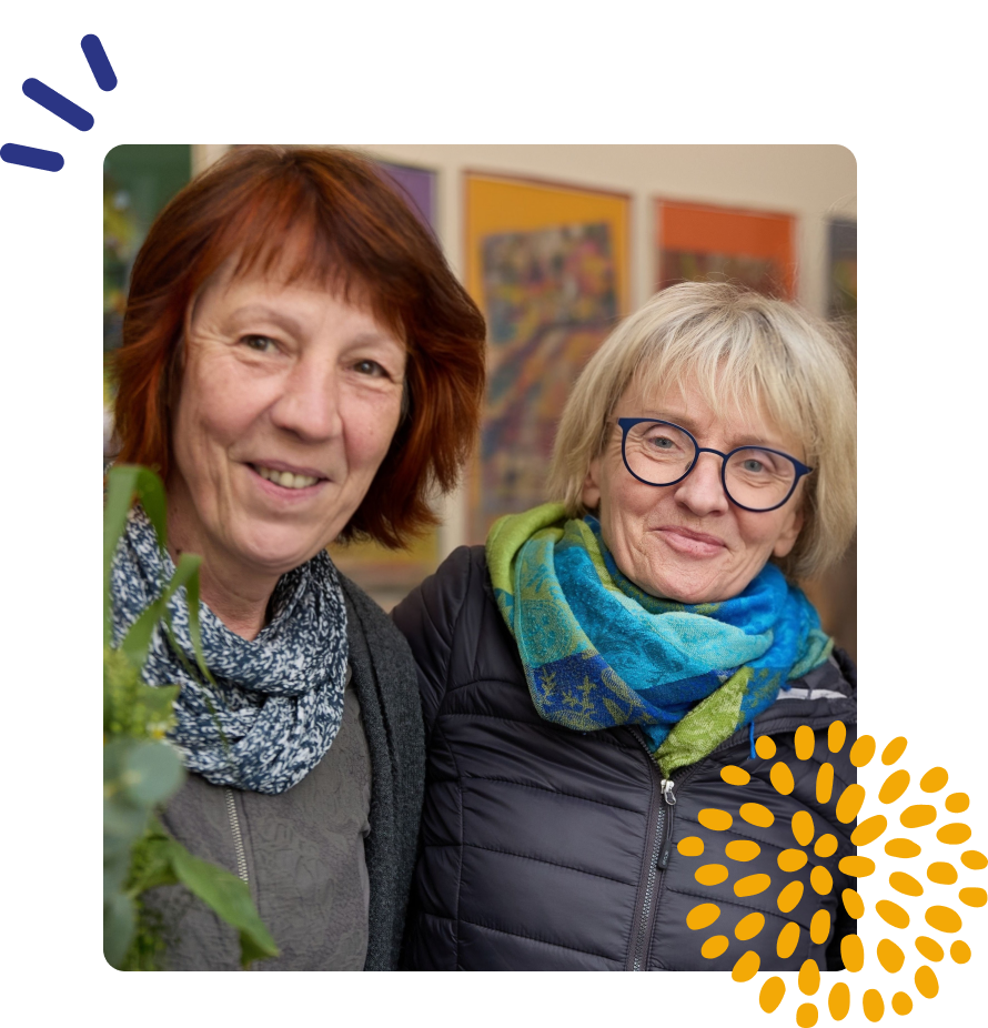 Die Gründerinnen der Glücksquelle Braunschweig im Treffpunkt